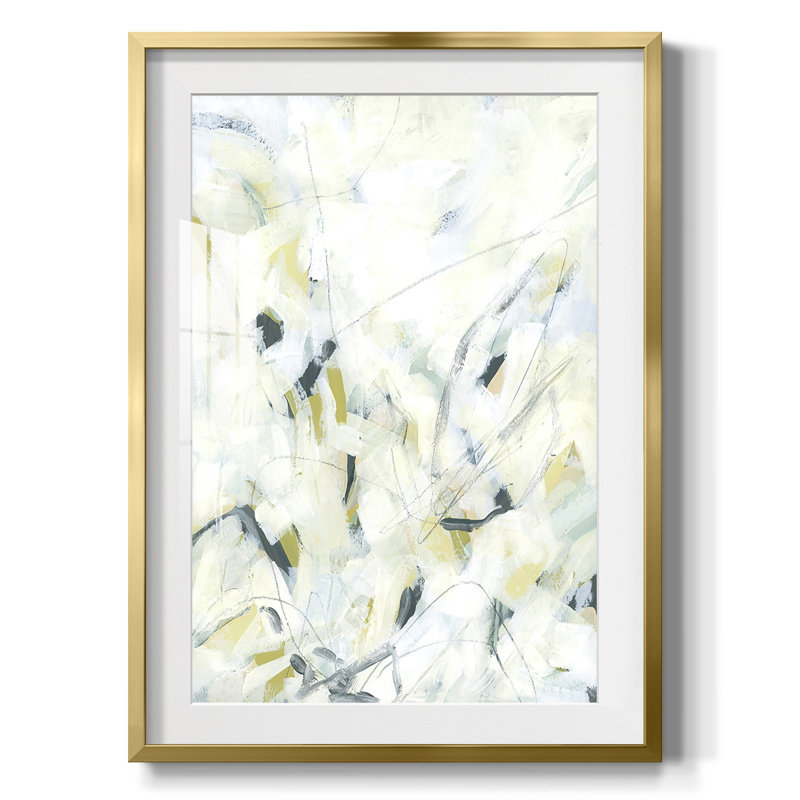 Ice Scribe I - impression encadrée, H 28,5 po x l 20,5 po, Doré