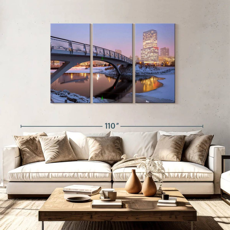Syd Milwaukee Winter Reflections, 48" H x 74" W