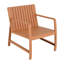 Été - Ensemble de meubles d'intérieur / extérieur 2 pièces 1 chaises et 1 table basse en PP imperméable - Ensemble de conversation pour patio facile à assembler (brun abricot)-1147983319