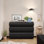 Commode 6 tiroirs pour chambre à coucher, commode sans poignée, commode moderne 6 tiroirs avec rangement large