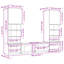  5 Piece TV Wall Units With LED Engineered Wood-960006677