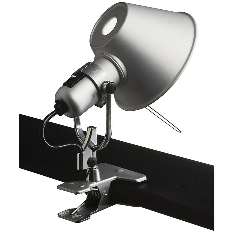 Classic Silver Adjustable Clip-on Shelf Lamp