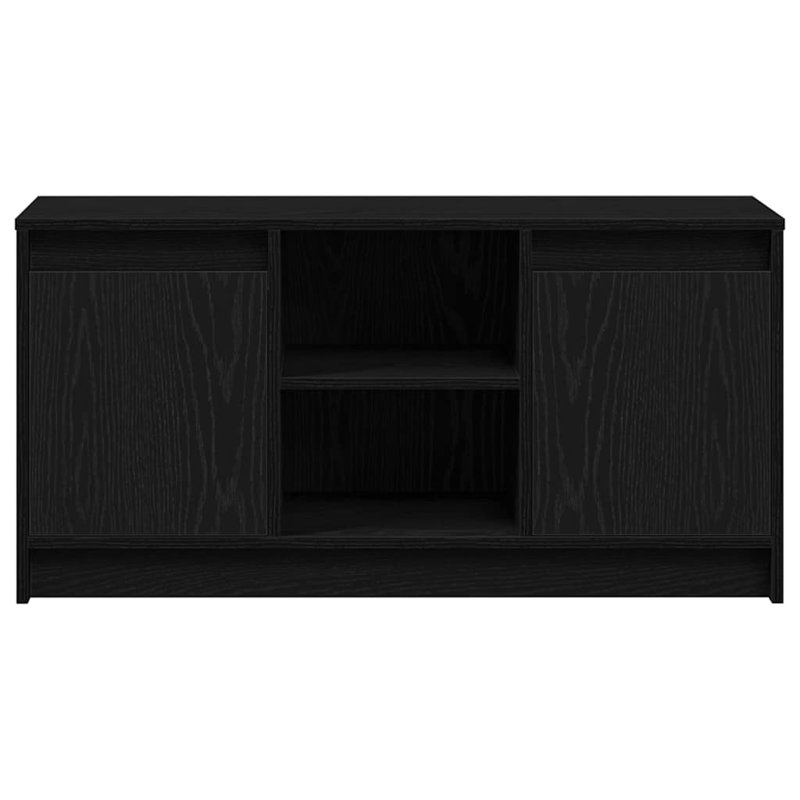 TV Cabinet 100 X 34 X 50 Cm Engineered Wood, Black