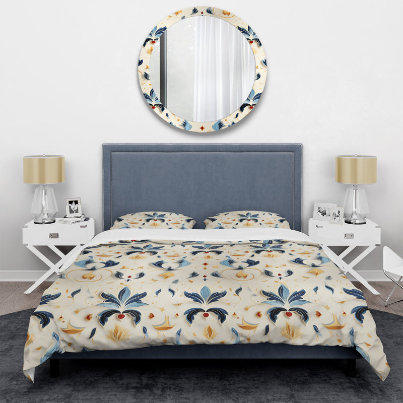 Symmetrical Ikat Balance Fusion - Ensemble de housse de couette Ikat, Housse de couette pour très grand lit et 2 très