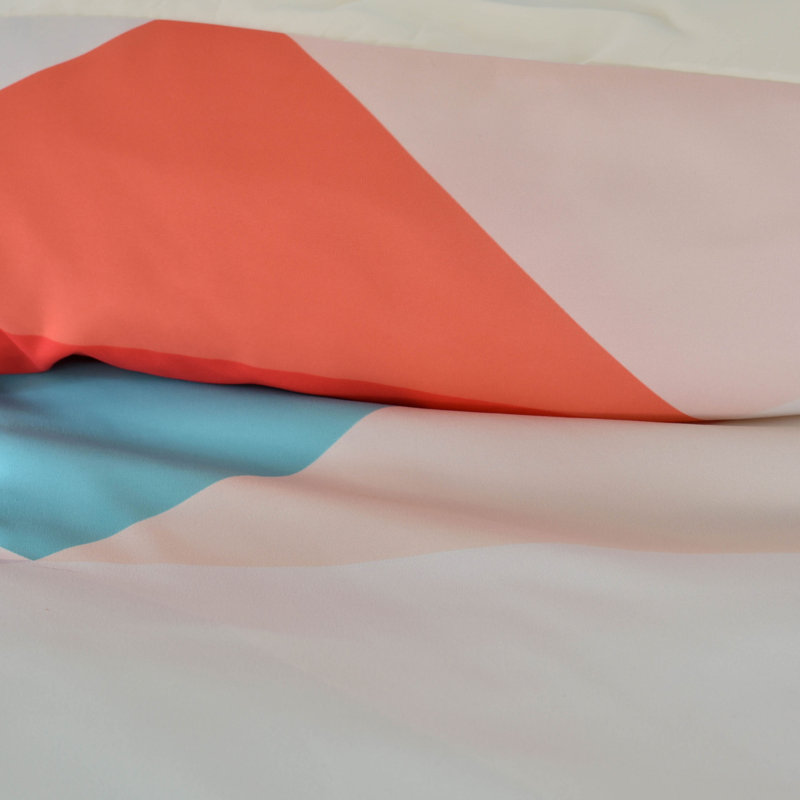 Three Of The Possessed Geometric Shapes Duvet Cover, Queen Duvet Cover + 2 Shams