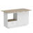 Extendable Counter Height Dining Table With Storage Cabinet And Drawer