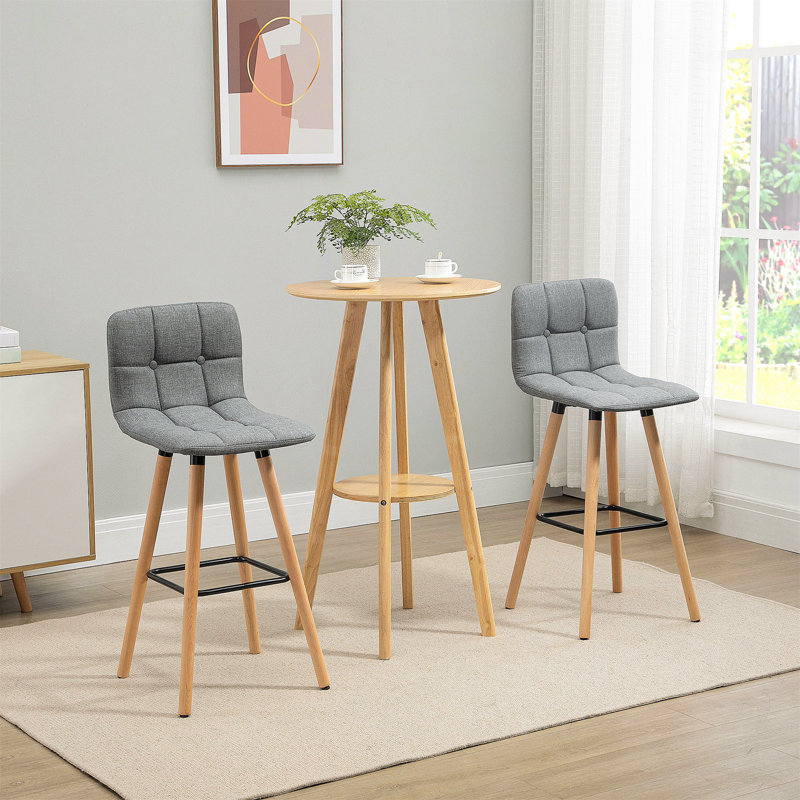 Clarendon Counter Stool with Solid Wood Frame