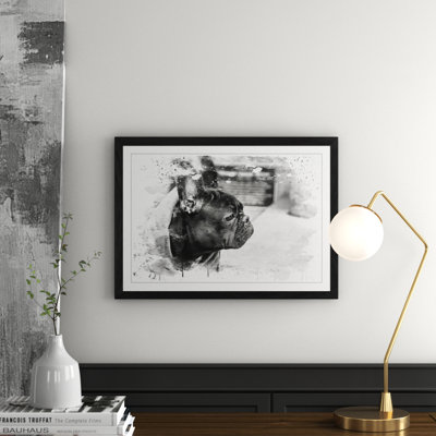 Black French Bulldog - Wall Art