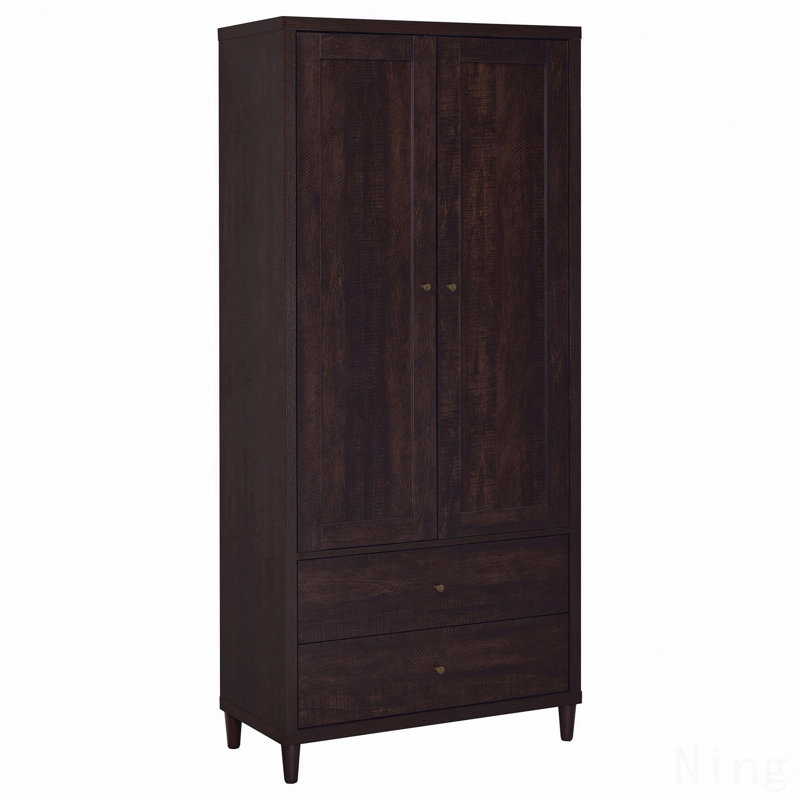Armoire d'appoint haute 2 tiroirs avec 2 portes