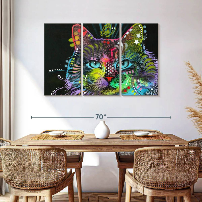 Brampt Blue Stare, 36" H x 57" W