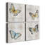 Carte postale papillon I - ensemble de 4 reproductions sur toiles tendues-369605586