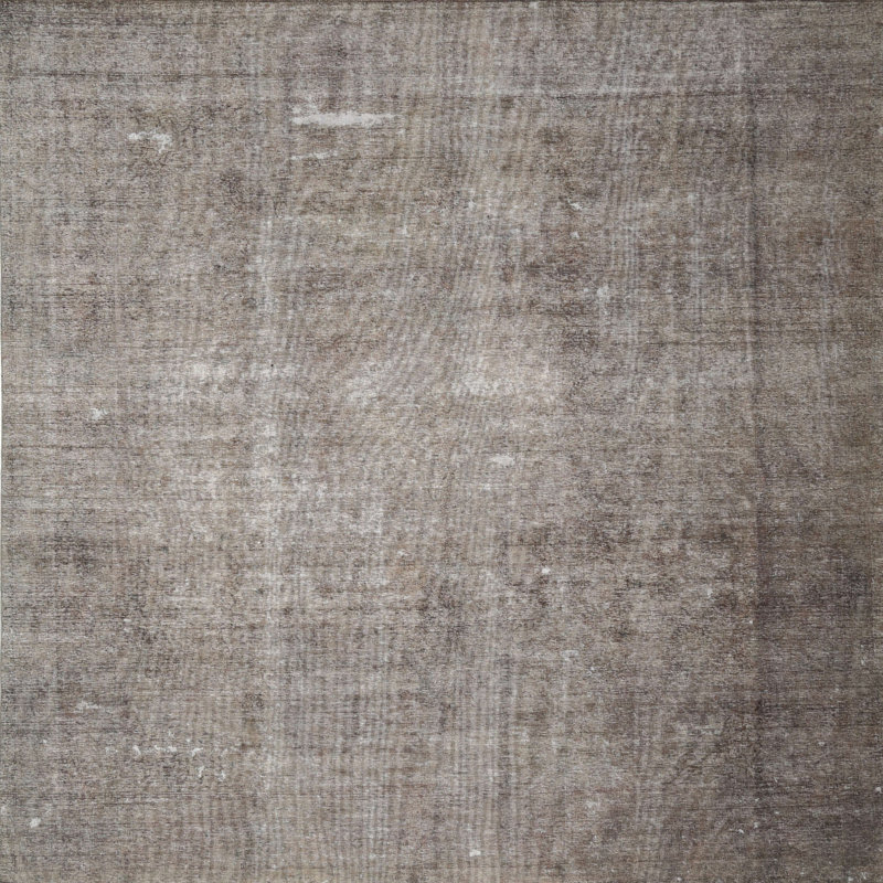 Tapis oriental multicolore tissé à la machine Oriental, Carré 3 pi