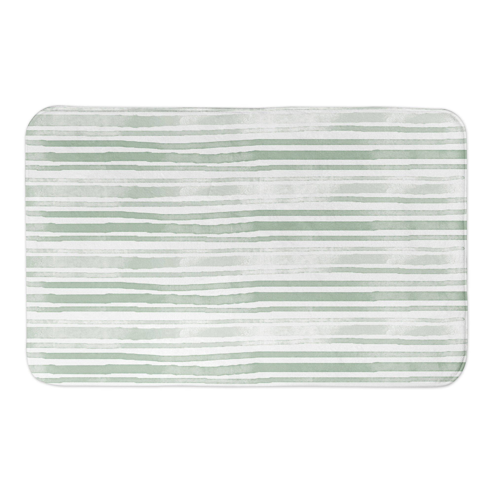 Gracie Oaks Dunneback Rectangle Non Slip Striped Bath Mat Wayfair