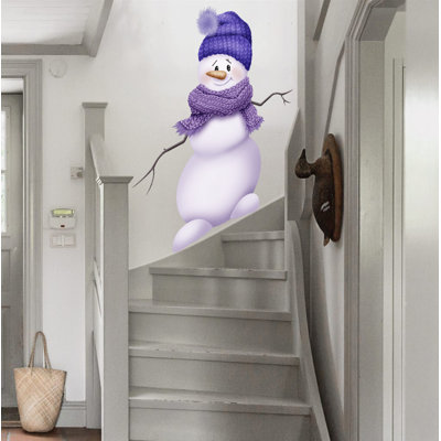 Adhésif décoratif bonhomme de neige