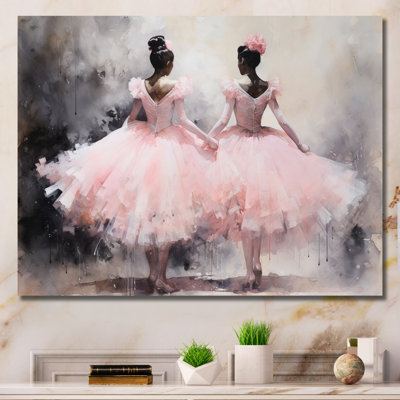 Pink Ballet Dance I, reproduction sur toile