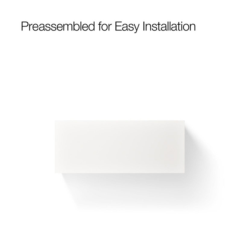 Jute® 48" Wall Mounted Single Vanity Base Only Base, Linen White