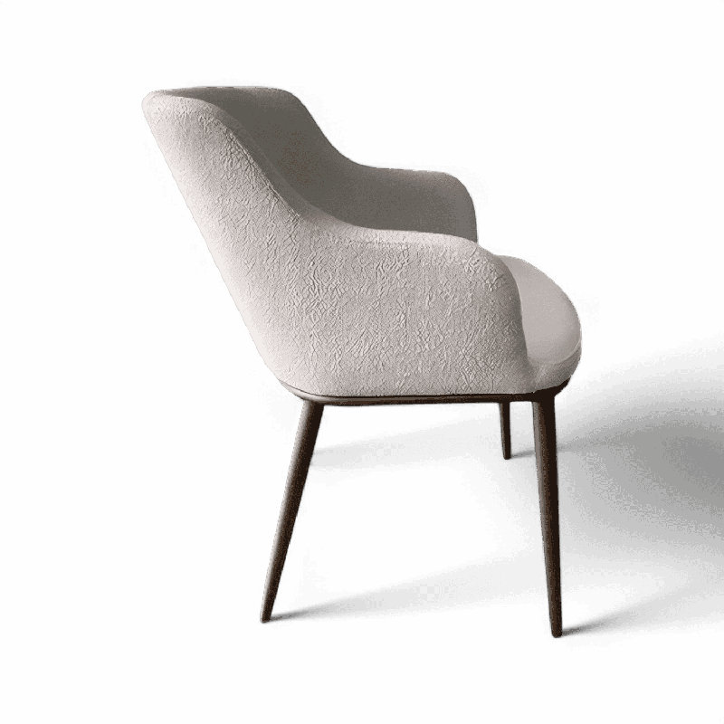 Chaise de salle à manger Jade - Boucle blanche