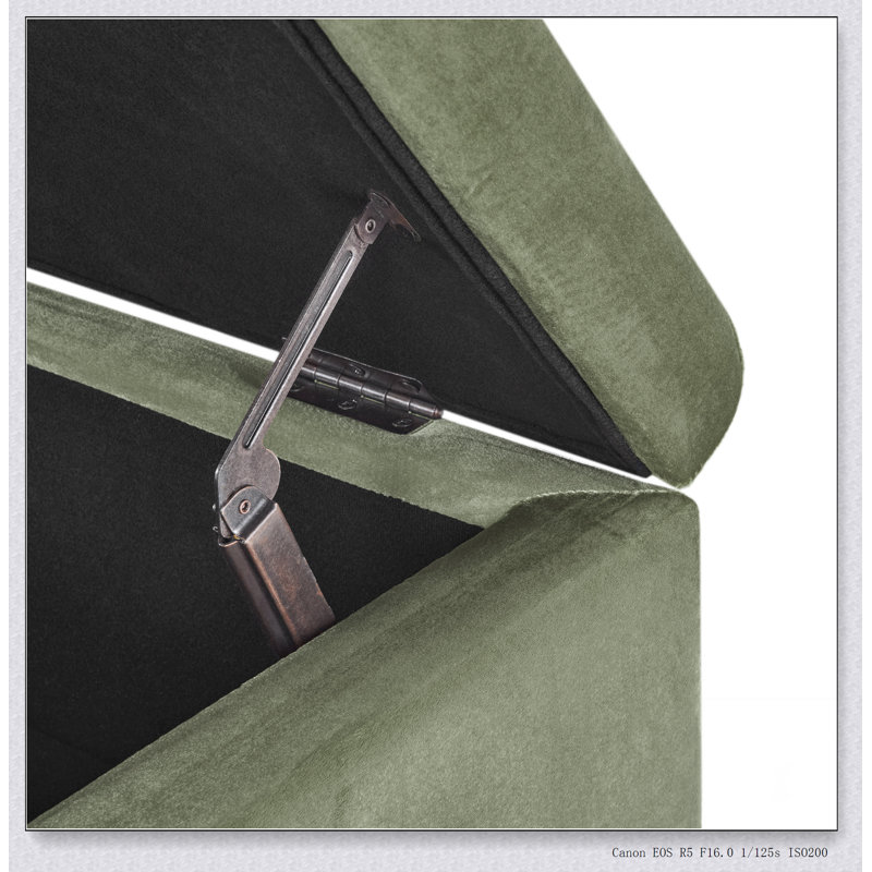 OTTOMAN DE RANGEMENT, Vert pâle