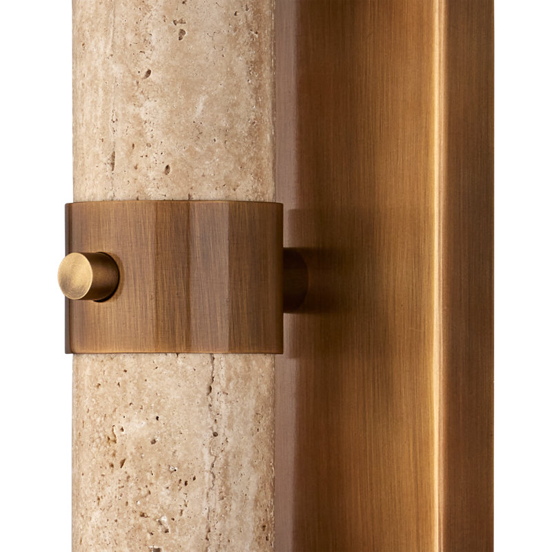 Beatrix Beige Bath Wall Sconce, Beige