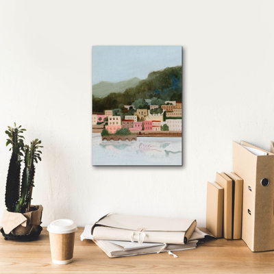  «Mountains By The Sea 1» par Grace Popp, art mural sur toile, 12 po x 16 po