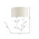 This Exquisite Wall Sconce Is In A Gold Finish. The Frame Is Made Out Of Metal With Clear Glass Petals. It Also Comes With An Off-White Fabric Shade. It Can Be Used In Any Rooms, Entryways, And More.