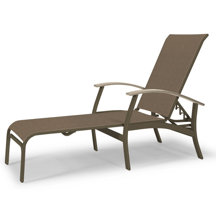 Askar Outdoor Rust-Resistant Metal Chaise Lounge