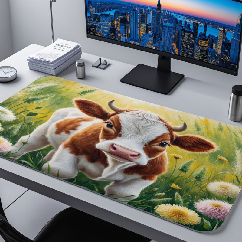 Polyester Desk Pad, 14.4x12.1