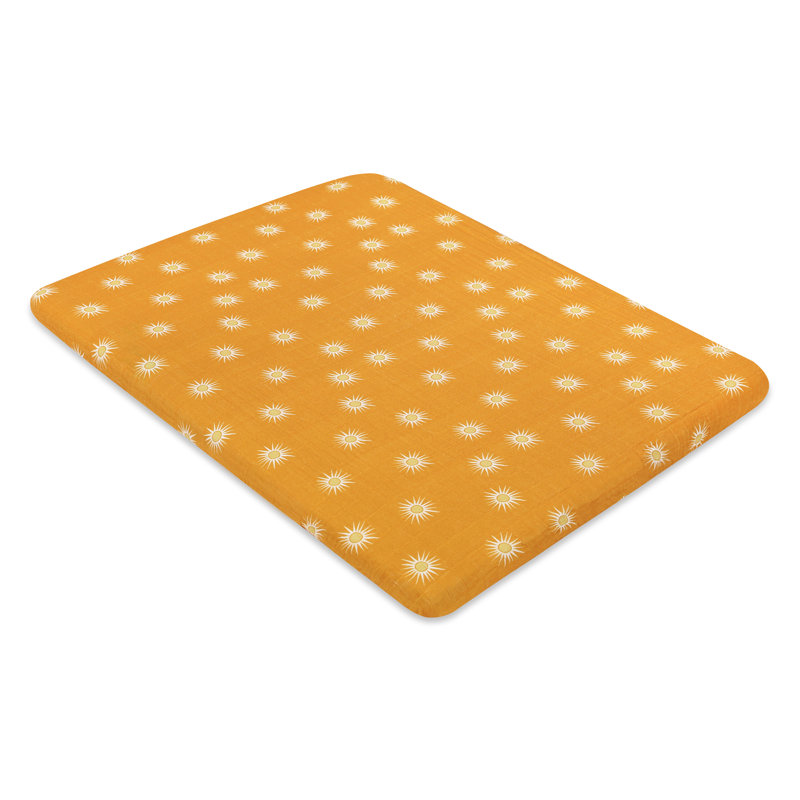 Golden Hour Muslin All-Stages Midi Crib Sheet