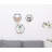 Hilje 3 Piece Hexagon Floating Shelf with Adjustable Shelves