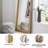 Juniel Solid Wood Arch Floor Mirror