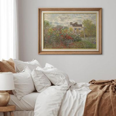 Famous Artwork " Flower Garden In Argenteuil " by Claude Monet