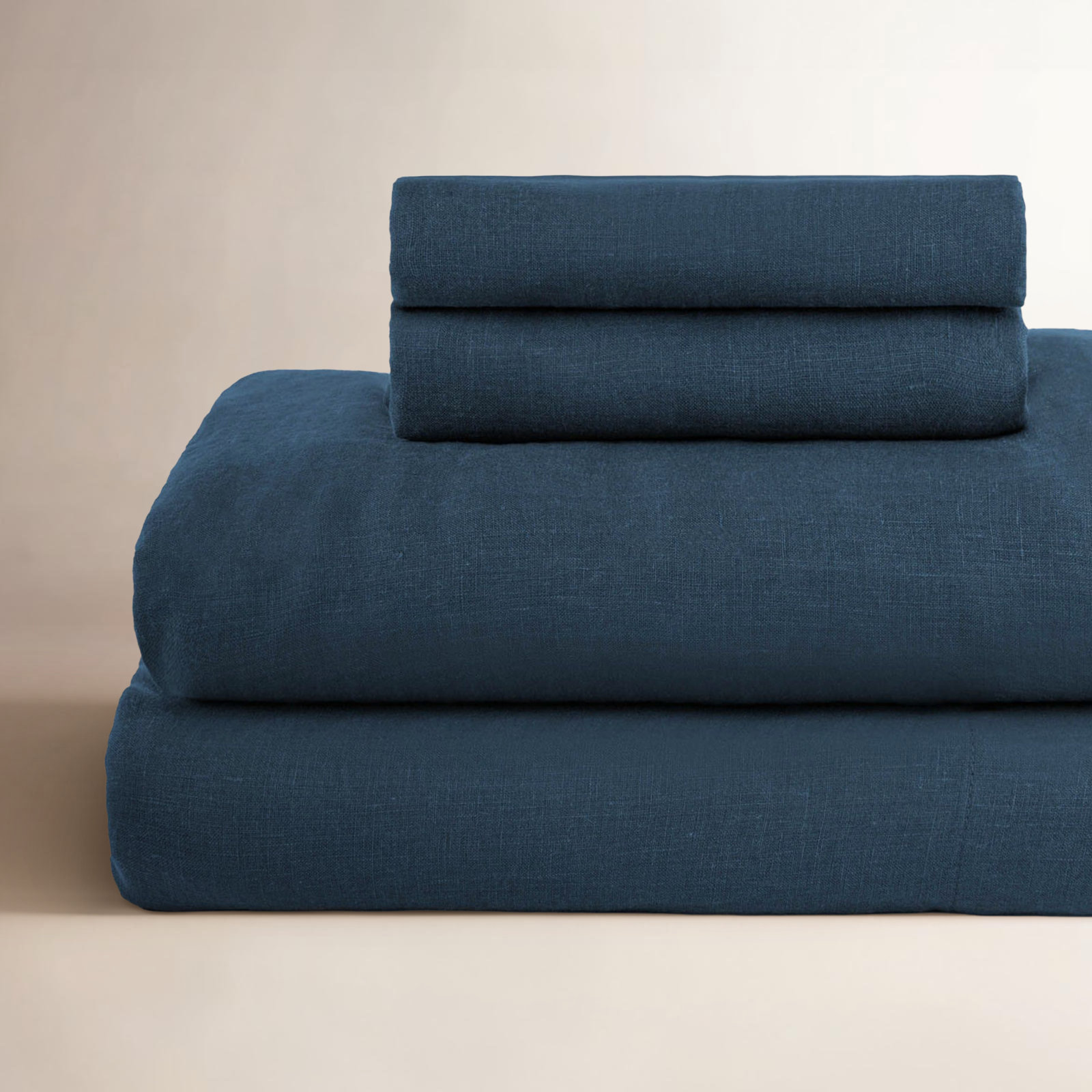 Linen Sheet Set, King Sheet Set with 2 Pillowcases, Baltic