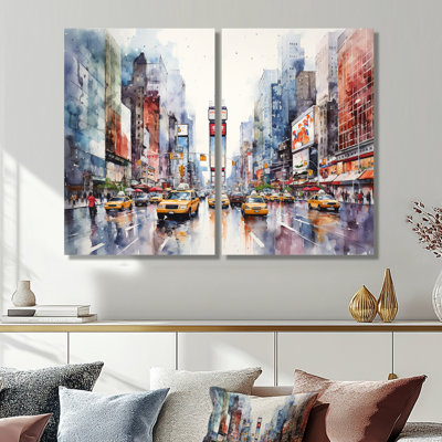 Times Square New York Cityscape I - Décoration murale traditionnelle