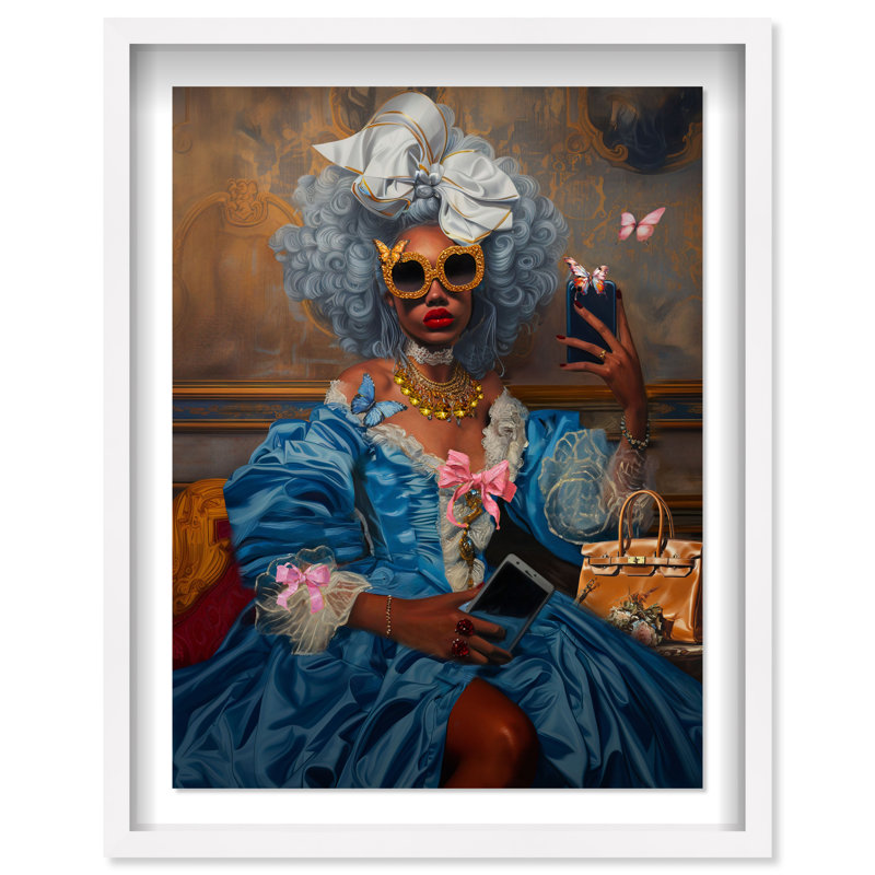 French Empress Issa Canvas People Print by Oliver Gal, 25.5"H x 21.5"W, White Frame