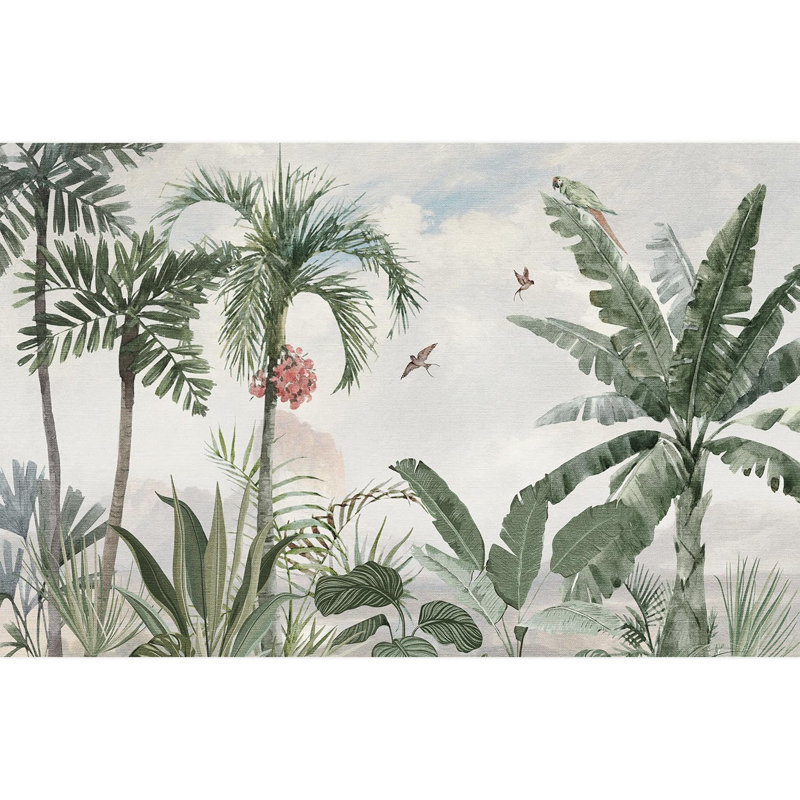 Bordure florale pelez et collez, L 108 po x l 168 po