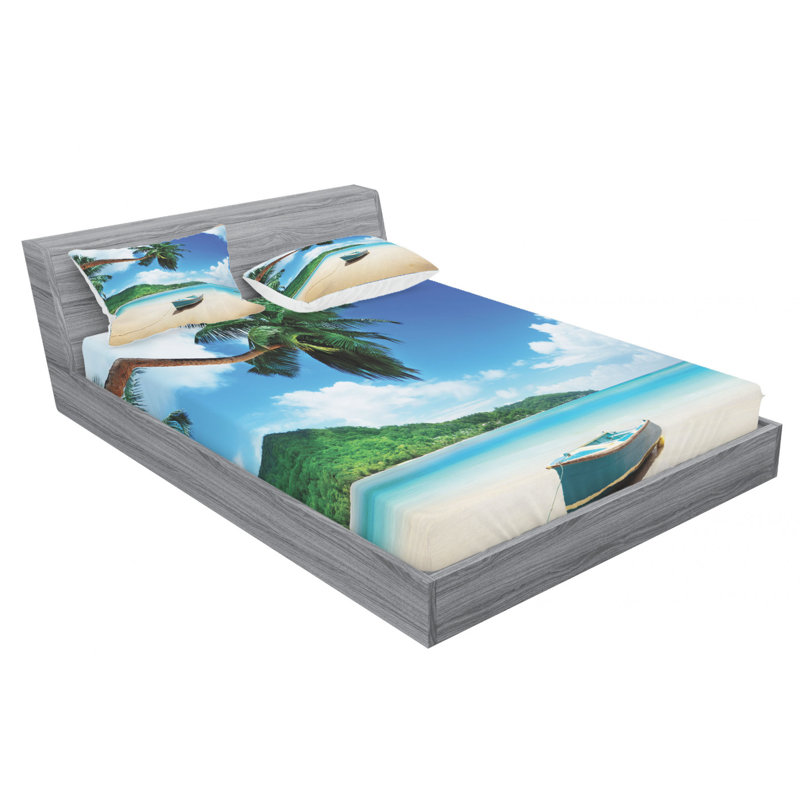 Microfiber Sheet Set, Queen Sheet Set with Fitted Sheet