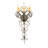 Kenna Steel Candle Wall Light