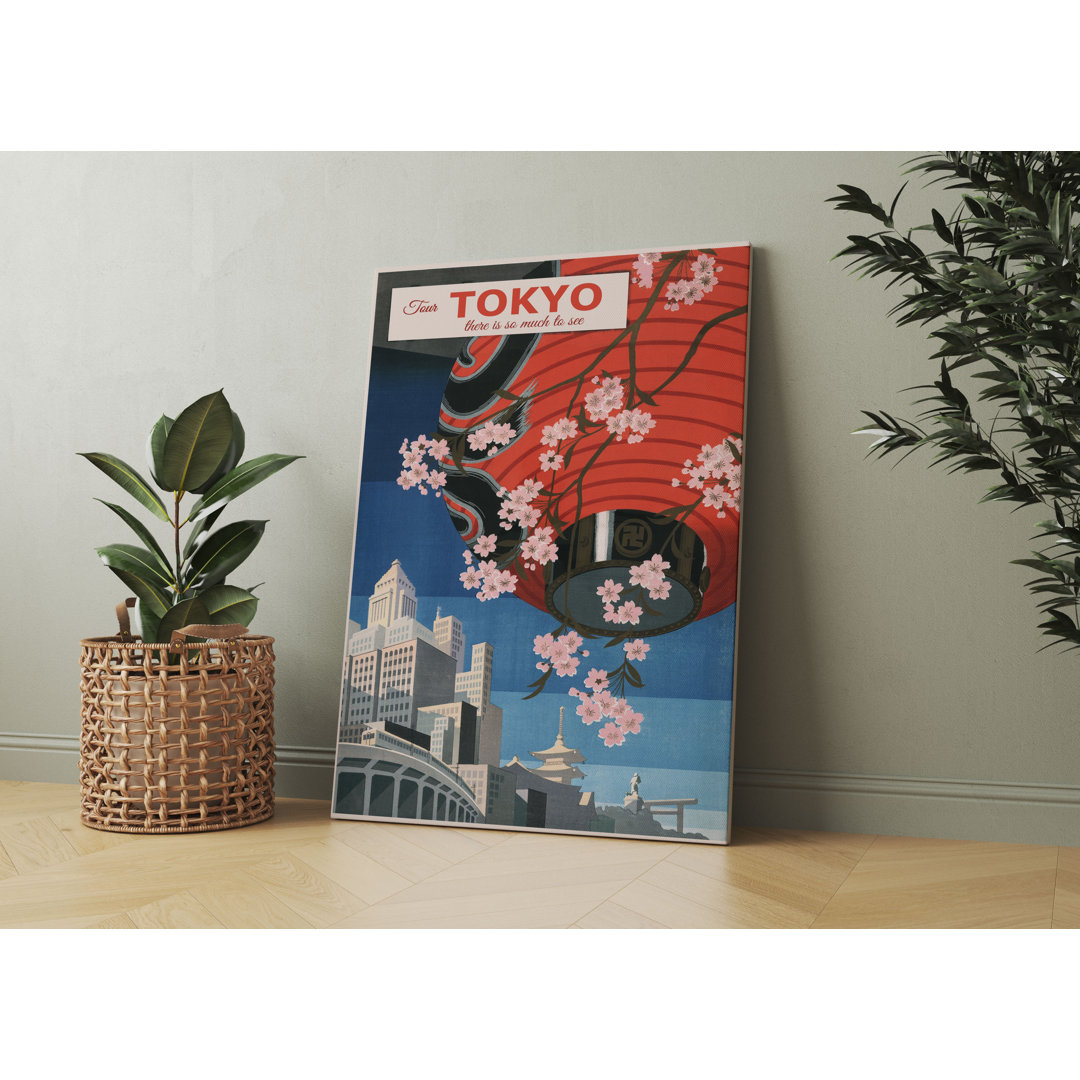 Vintage Poster  - Japan Tokyo Als Leinwandbild Art_0754