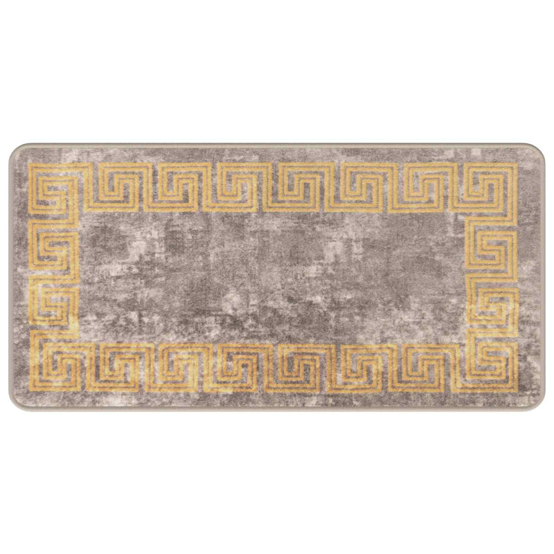 Area Rug, Grey, Runner 50cm x 100cm