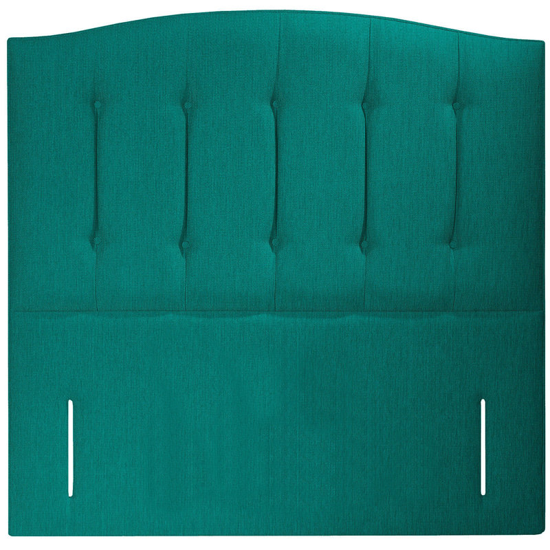 Porta Upholstered Headboard, Double (4'6), Chenille, Teal