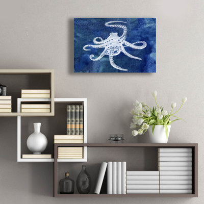  «Céphalopode 2» par Alicia Ludwig, art mural en verre acrylique, 24 po x 16 po
