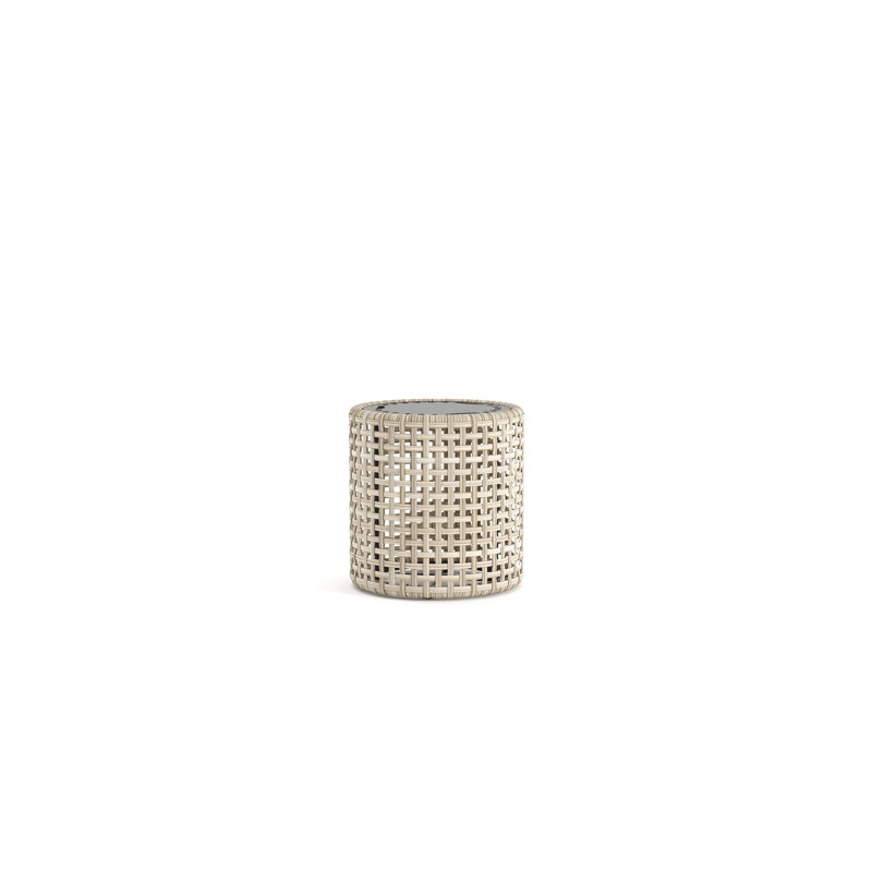 Jasper Round Wicker Outdoor Side Table , 18'' in. W 18'' in. D