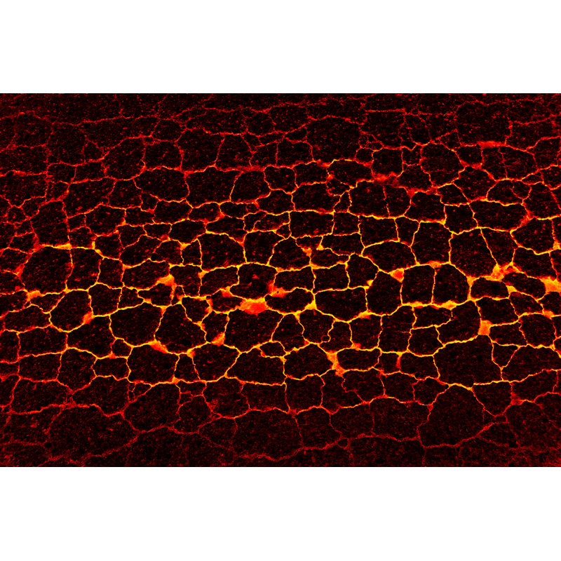 Lava Cracks Asphalt Roads - Wrapped Canvas Print, 30cm H x 46cm W x 3.8cm D