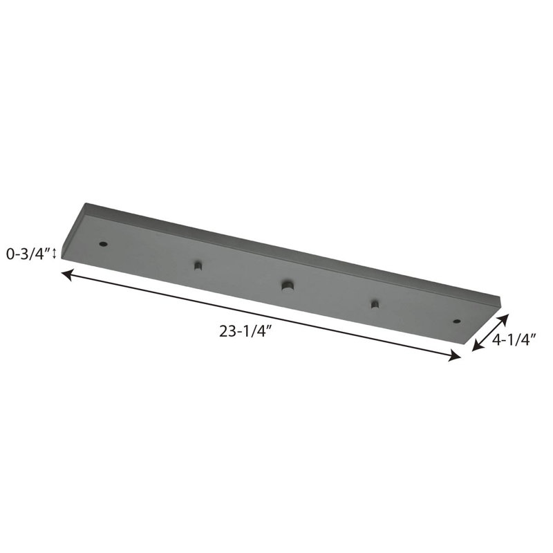 Brushed Nickel Linear Pendant Canopy Kit