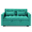 Lit polyvalent de 54,33 pouces, 3 choix de longueur. Lit escamotable moderne en velours avec dossier réglable. Pour une sensation luxueuse. Coutures fines. Options. Tissu doux et pieds en plastique. 2 coussins. Salon