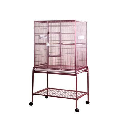 Flight Cage & Stand Burgundy