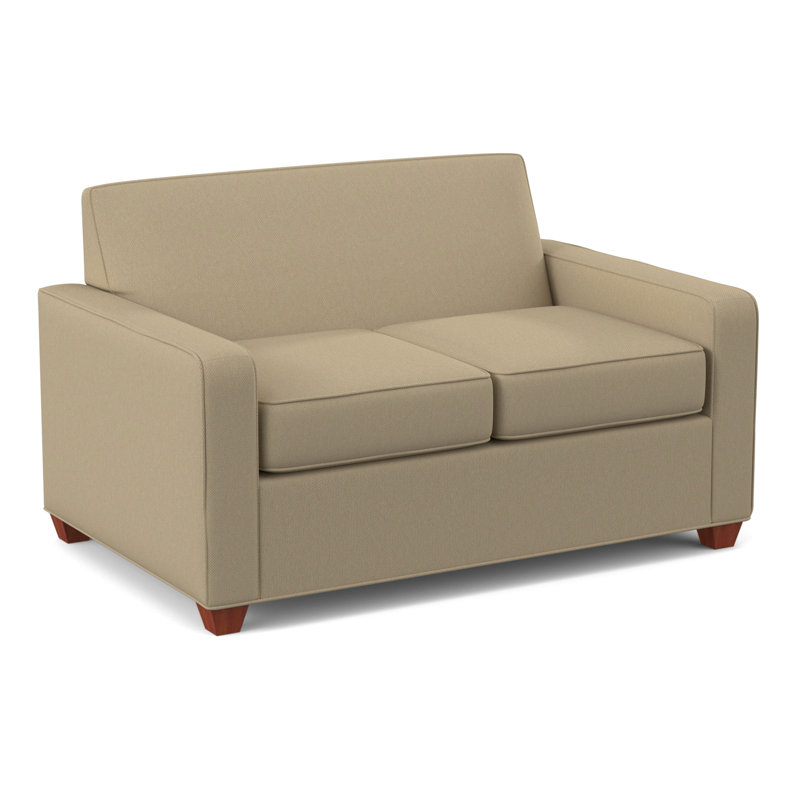 Avery 56" Square Arm Loveseat, BM Cherry, Antic Sahara
