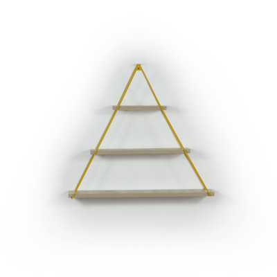 Moset Floating Wall Decor Wall Mounted Rustic Decorative Hanging Bracket Triangle Shelf For Books