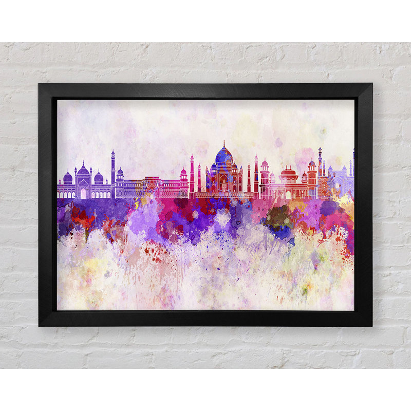 Colour Explosion Dubai - Single Picture Frame Print, 59.7cm H x 84.1cm W x 3.4cm D