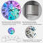 Blue And Purple Gold Infused Liquid Art - Modern Wall Clock-1524494184